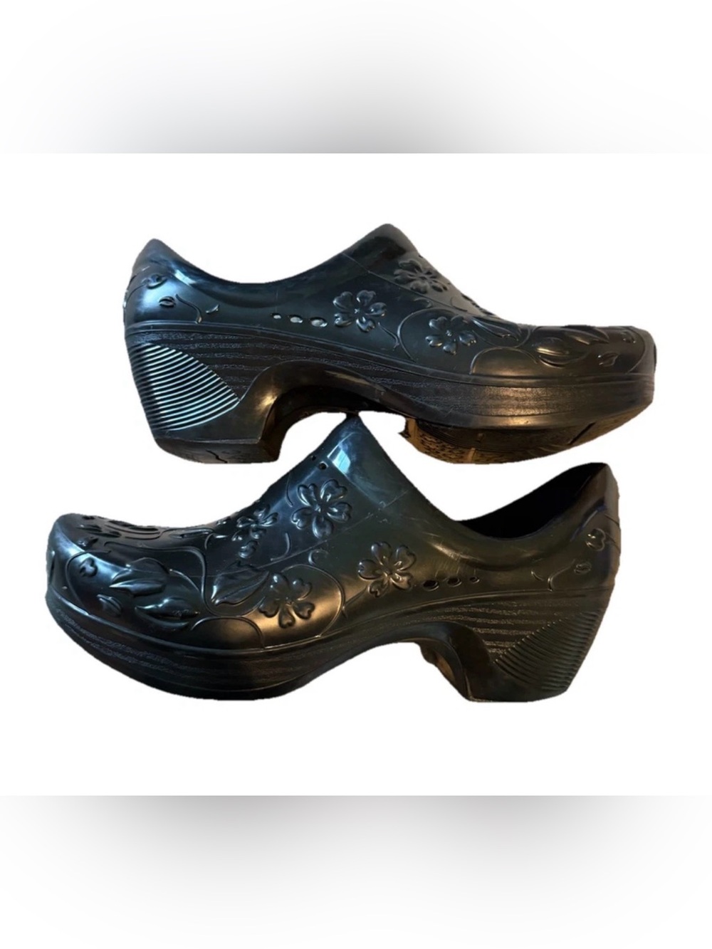 .DANSKO Pixie Eva 39 EU Molded BLACK Slip Resistant Clogs Waterproof Shoes